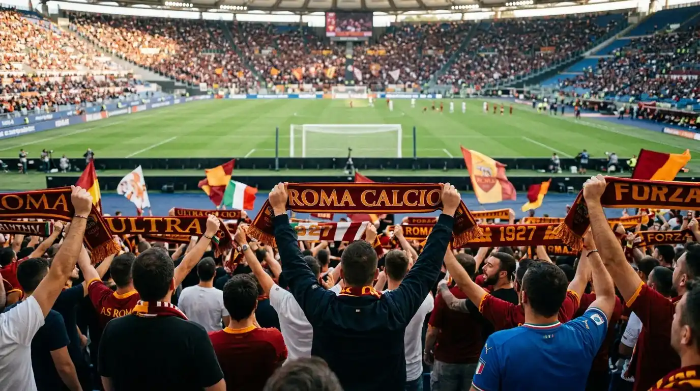 Veduta di uno stadio di Serie A gremito, simbolo del peso economico del betting sul sistema calcio italiano
