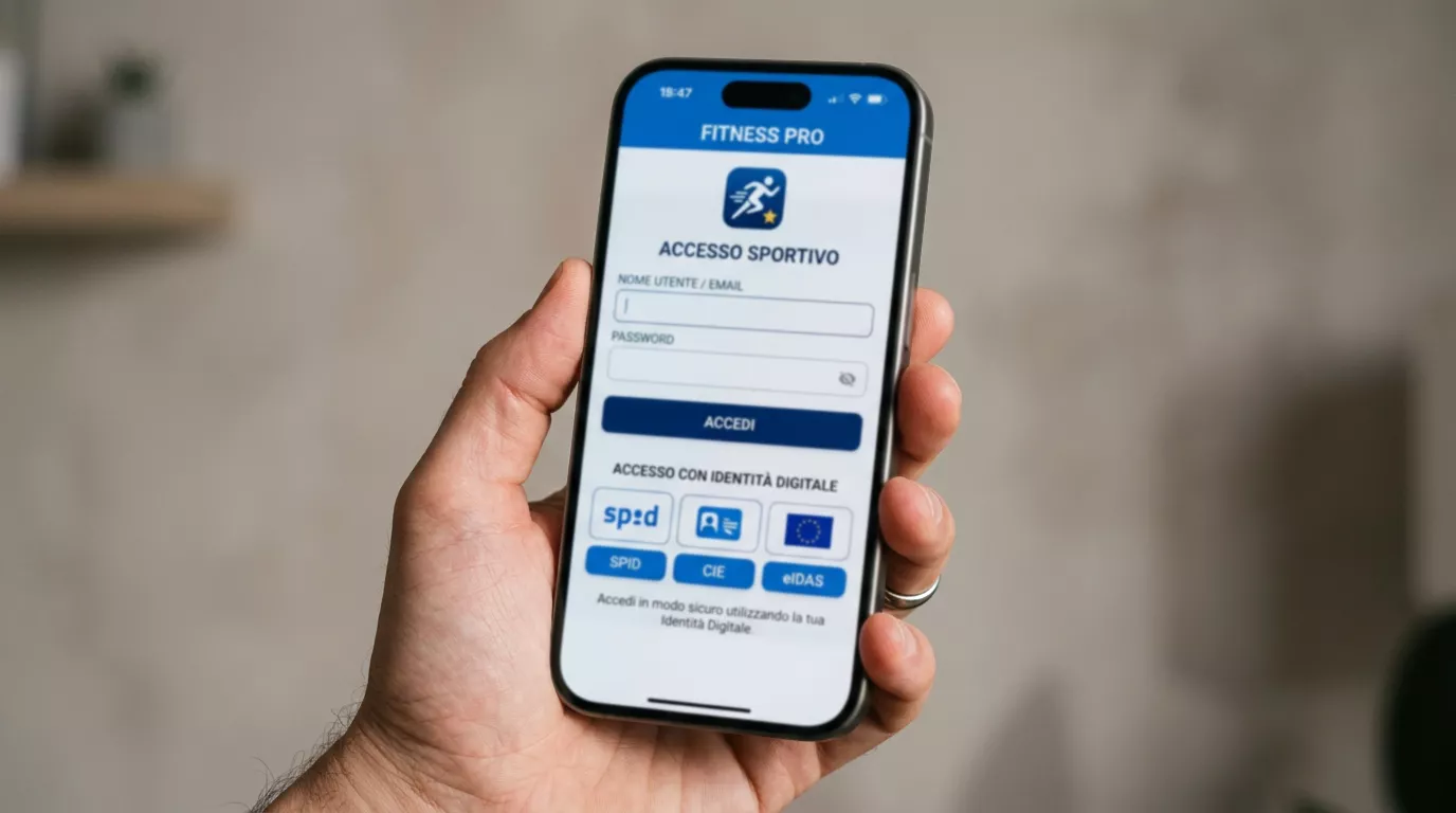 Schermo di un bookmaker ADM con l'opzione di accesso tramite SPID
